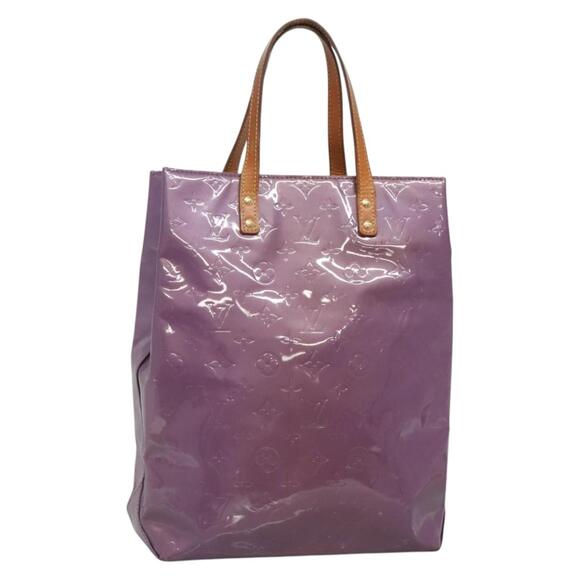 LOUIS VUITTON Monogram Vernis Reade MM Hand Bag Viole M91087 - Picture 1 of 12